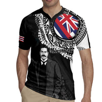 Personalised Hawaii Prince Kuhio Rugby Jersey Hawaiian Maile Lei LT05 - Polynesian Pride