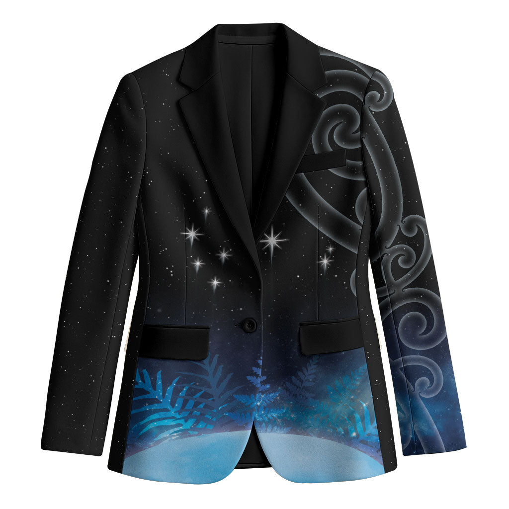 New Zealand Matariki Blazer Pleiades Star Cluster Blue Galaxy LT05 Unisex Blue - Polynesian Pride