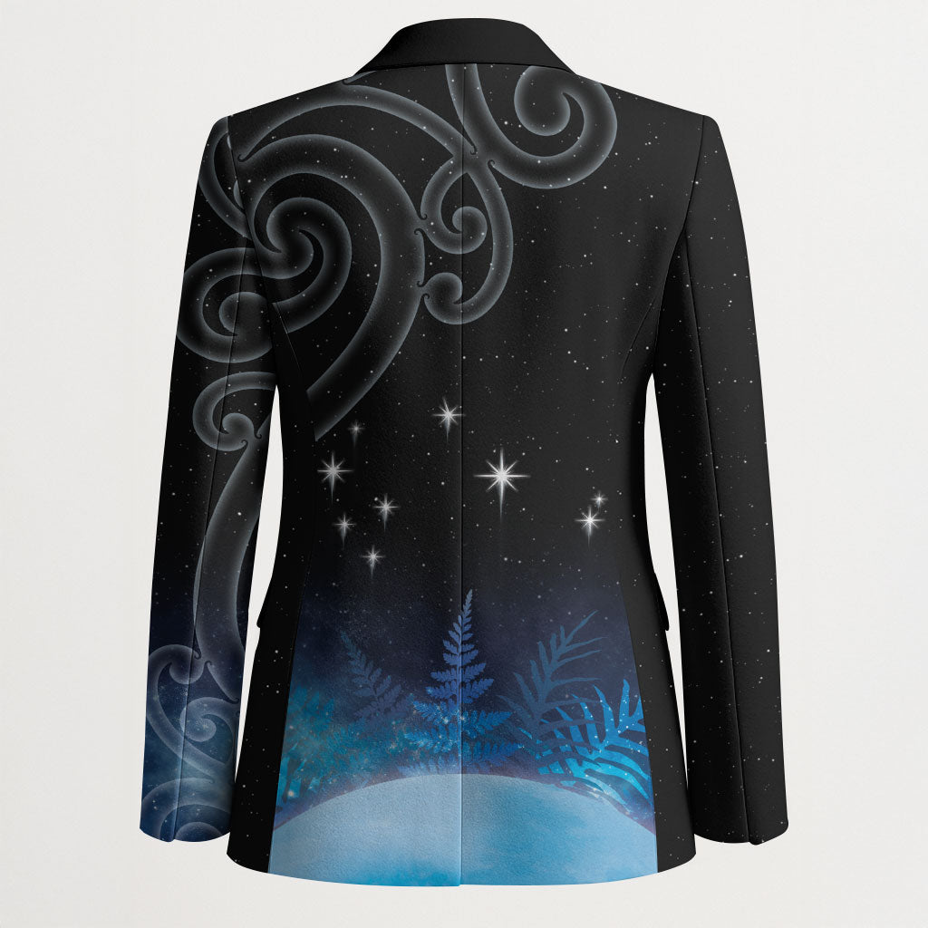 New Zealand Matariki Blazer Pleiades Star Cluster Blue Galaxy LT05 - Polynesian Pride