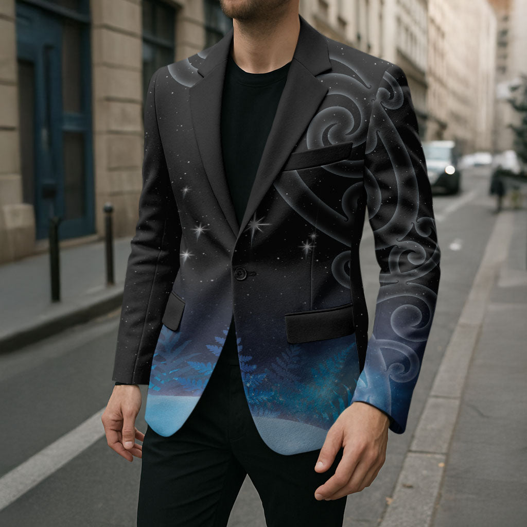 New Zealand Matariki Blazer Pleiades Star Cluster Blue Galaxy LT05 - Polynesian Pride