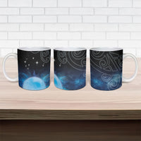 New Zealand Matariki Ceramic Mug Pleiades Star Cluster Blue Galaxy LT05 - Polynesian Pride