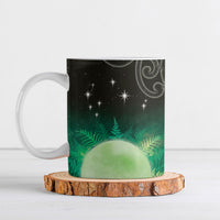 New Zealand Matariki Ceramic Mug Pleiades Star Cluster Green Galaxy LT05 Green - Polynesian Pride