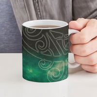 New Zealand Matariki Ceramic Mug Pleiades Star Cluster Green Galaxy LT05 - Polynesian Pride