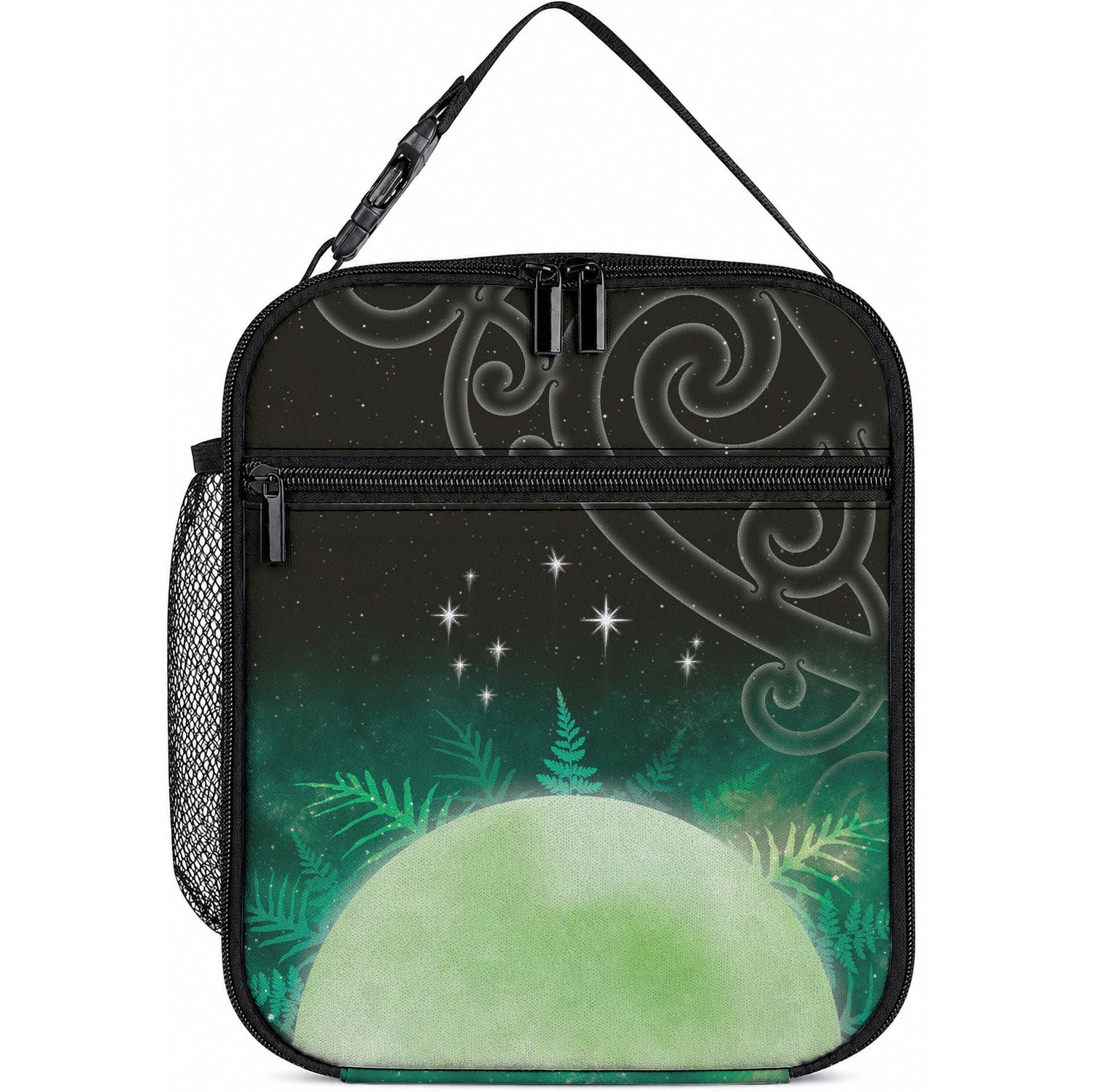 New Zealand Matariki Lunch Bag Pleiades Star Cluster Green Galaxy