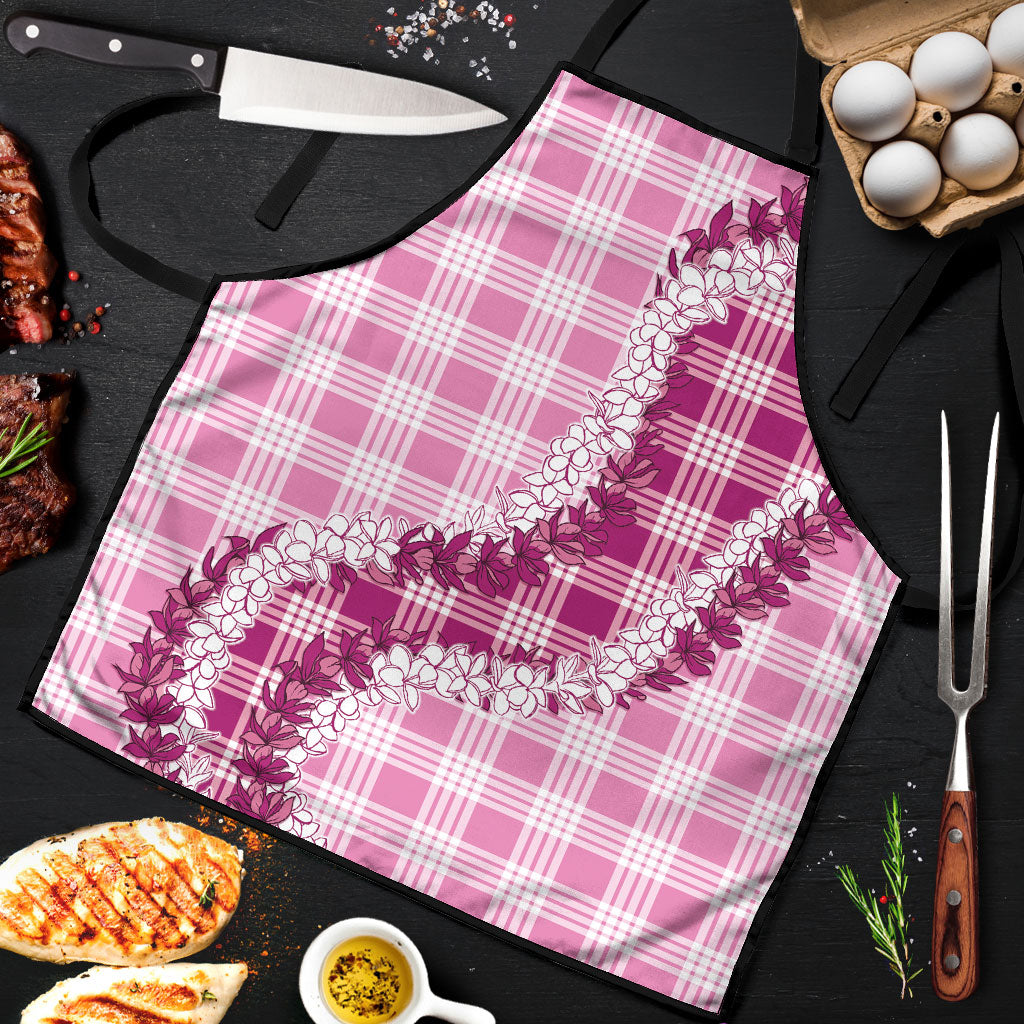 Pink Hawaii Palaka Apron Hawaiian Honohono Lei LT05 Pink - Polynesian Pride