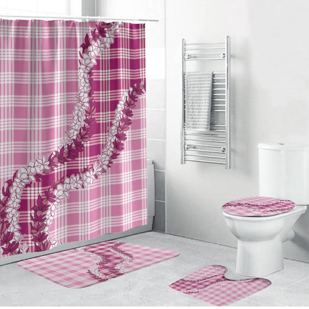 Pink Hawaii Palaka Bathroom Set Hawaiian Honohono Lei LT05 Bathroom Set (4 pcs) Pink - Polynesian Pride
