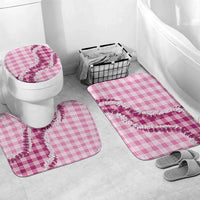 Pink Hawaii Palaka Bathroom Set Hawaiian Honohono Lei LT05 Mat Set Only (3 pcs) One Size Pink - Polynesian Pride