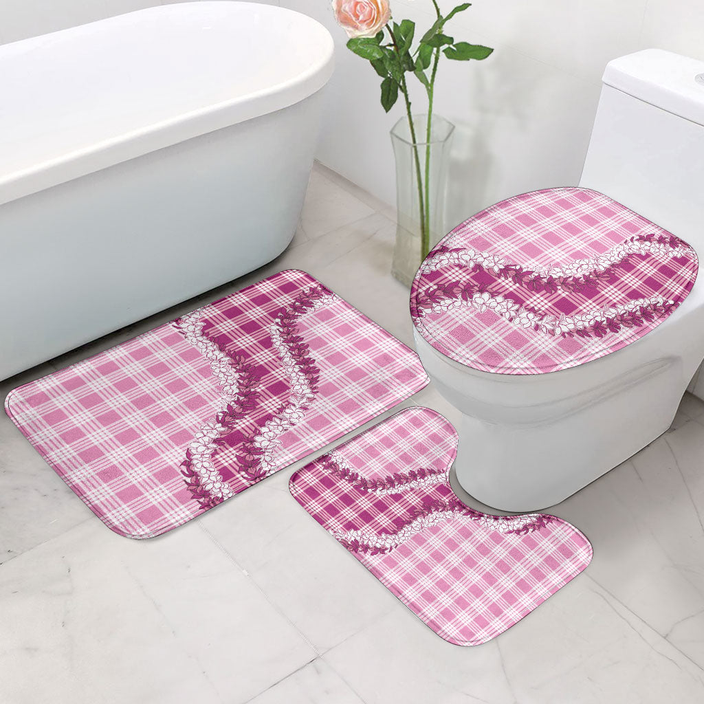 Pink Hawaii Palaka Bathroom Set Hawaiian Honohono Lei LT05 - Polynesian Pride