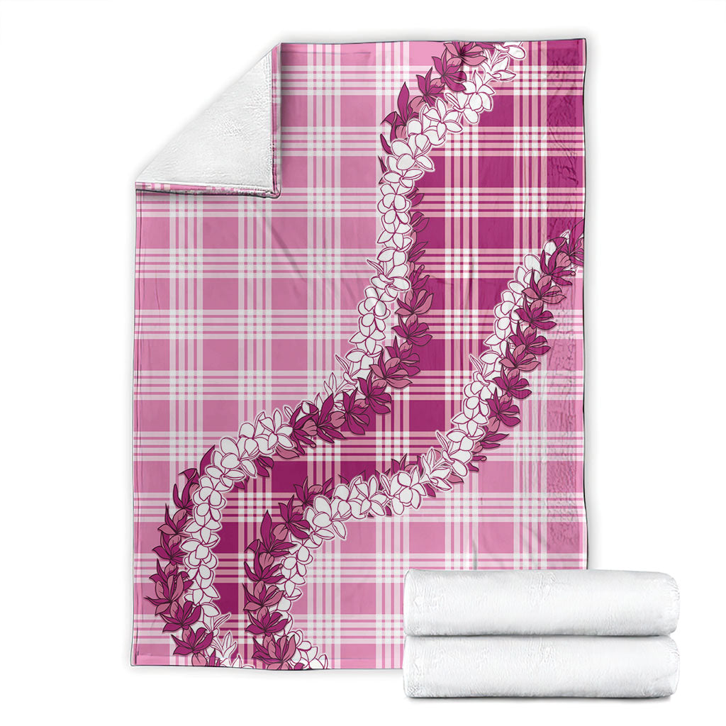 Pink Hawaii Palaka Blanket Hawaiian Honohono Lei LT05 - Polynesian Pride