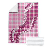 Pink Hawaii Palaka Blanket Hawaiian Honohono Lei LT05 - Polynesian Pride