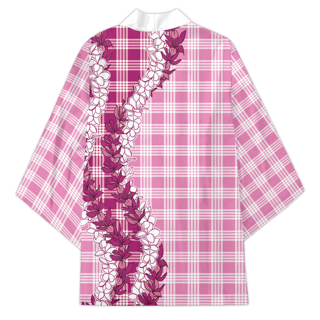 Pink Hawaii Palaka Kimono Hawaiian Honohono Lei LT05 - Polynesian Pride