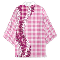 Pink Hawaii Palaka Kimono Hawaiian Honohono Lei LT05 - Polynesian Pride