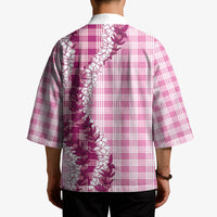Pink Hawaii Palaka Kimono Hawaiian Honohono Lei LT05 - Polynesian Pride