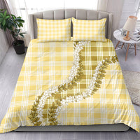 Yellow Hawaii Palaka Bedding Set Hawaiian Honohono Lei LT05 - Polynesian Pride