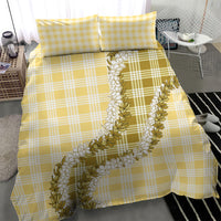 Yellow Hawaii Palaka Bedding Set Hawaiian Honohono Lei LT05 - Polynesian Pride