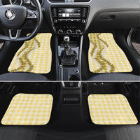 Yellow Hawaii Palaka Car Mats Hawaiian Honohono Lei LT05 Set 4pcs Yellow - Polynesian Pride