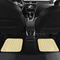 Yellow Hawaii Palaka Car Mats Hawaiian Honohono Lei LT05 Set 2pcs - Back Yellow - Polynesian Pride