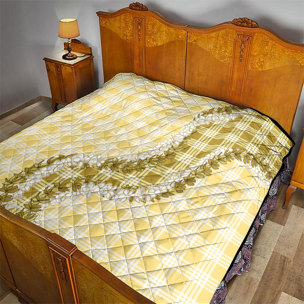 Yellow Hawaii Palaka Quilt Hawaiian Honohono Lei LT05 - Polynesian Pride