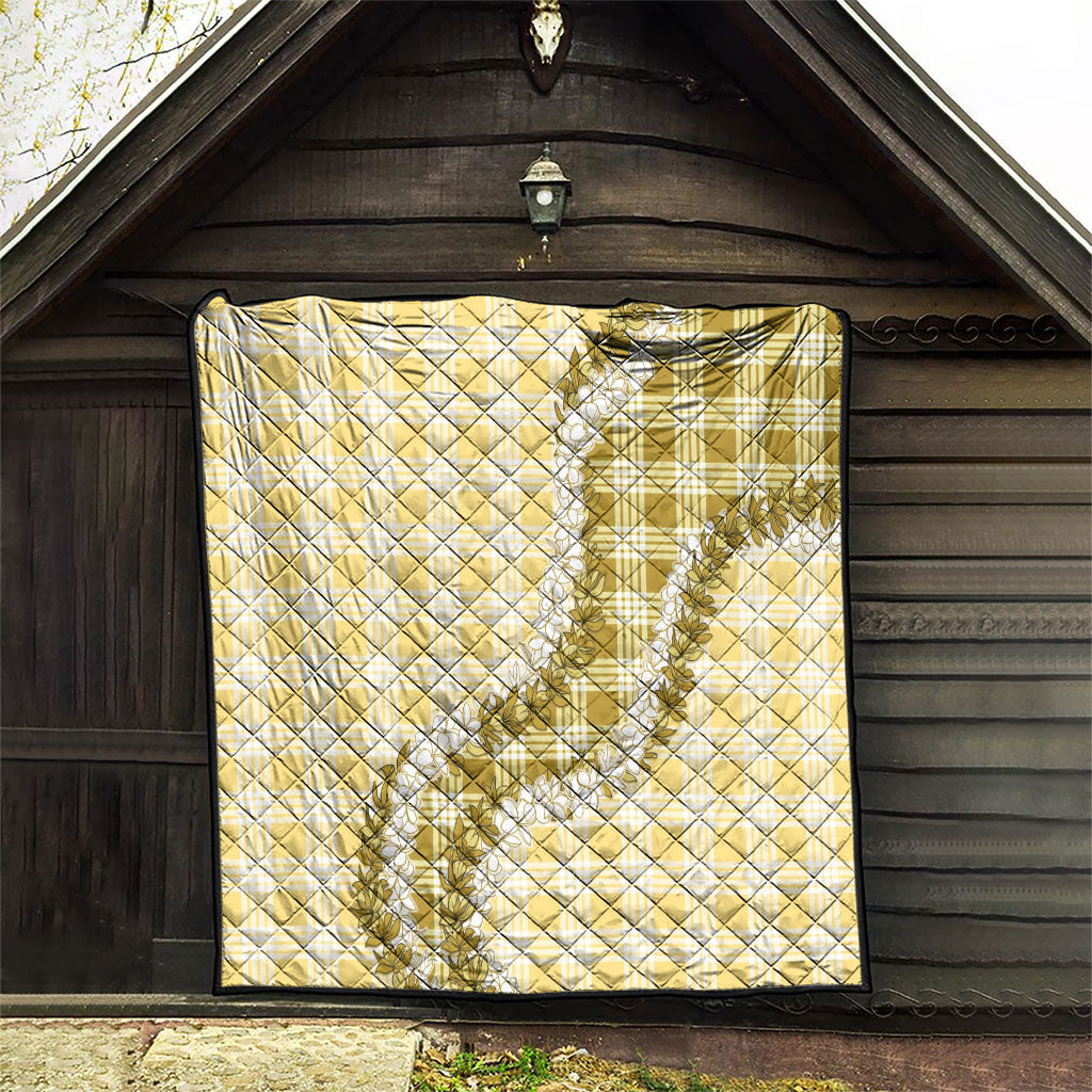 Yellow Hawaii Palaka Quilt Hawaiian Honohono Lei LT05 - Polynesian Pride