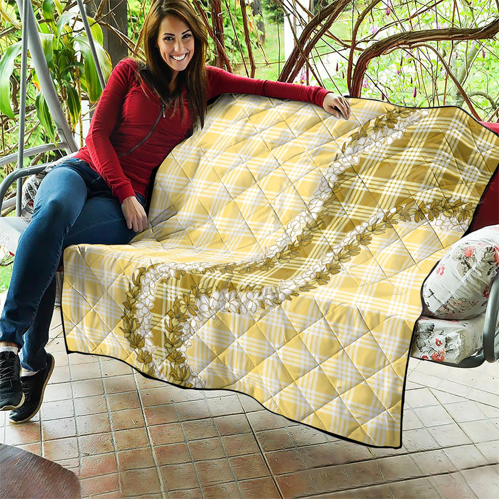 Yellow Hawaii Palaka Quilt Hawaiian Honohono Lei LT05 - Polynesian Pride