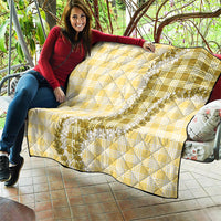 Yellow Hawaii Palaka Quilt Hawaiian Honohono Lei LT05 - Polynesian Pride