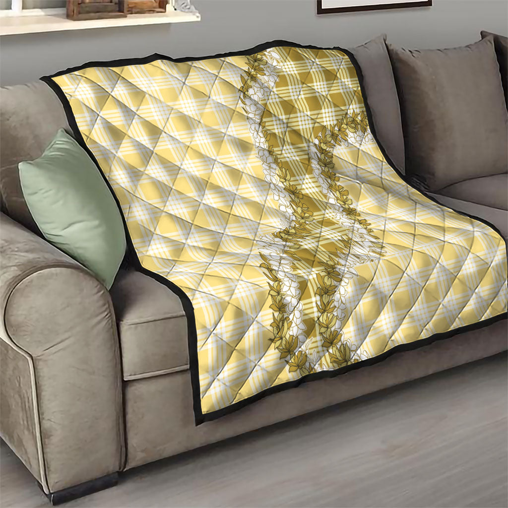 Yellow Hawaii Palaka Quilt Hawaiian Honohono Lei LT05 - Polynesian Pride