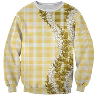 Yellow Hawaii Palaka Sweatshirt Hawaiian Honohono Lei LT05 Unisex Yellow - Polynesian Pride