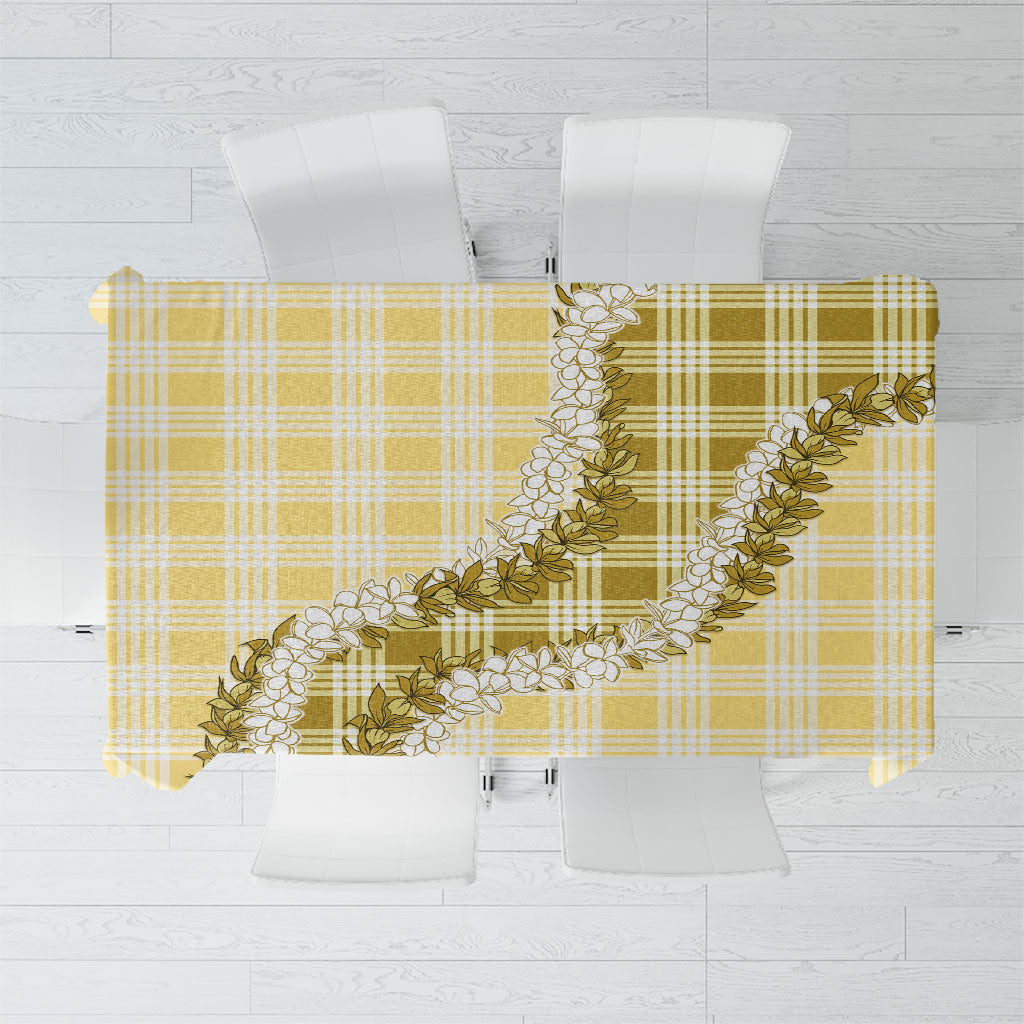Yellow Hawaii Palaka Tablecloth Hawaiian Honohono Lei LT05 Yellow - Polynesian Pride