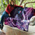 Hawaiian Monk Seal Quilt Kakau Tribal Pattern Violet Gradient