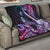 Hawaiian Monk Seal Quilt Kakau Tribal Pattern Violet Gradient