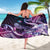 Hawaiian Monk Seal Sarong Kakau Tribal Pattern Violet Gradient