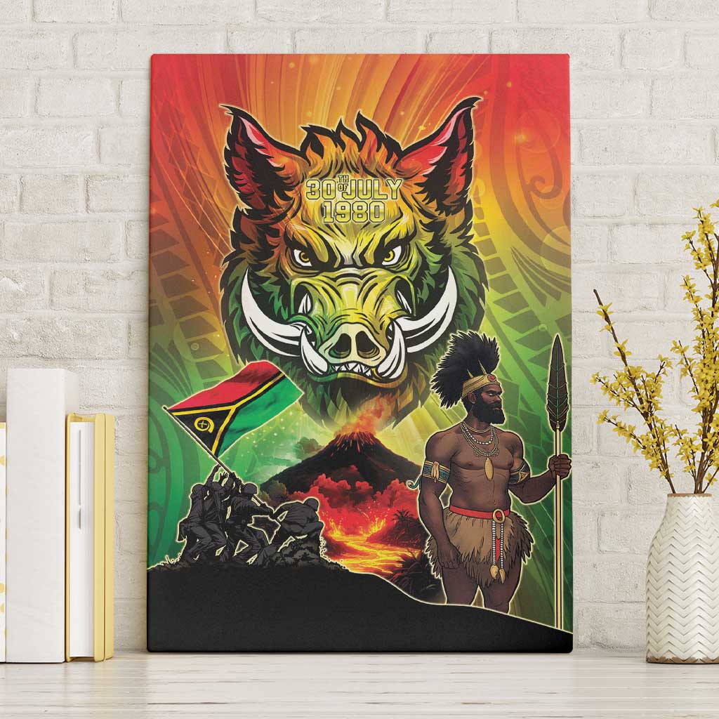 Vanuatu July 30th 1980 Canvas Wall Art Happy Independence Day LT05 Without Frame Reggae - Polynesian Pride