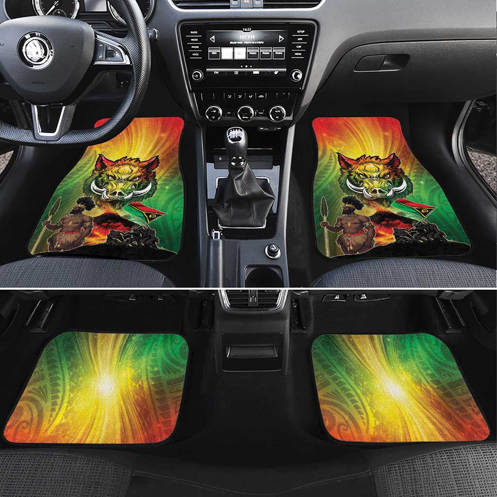 Vanuatu July 30th 1980 Car Mats Happy Independence Day LT05 Set 4pcs Reggae - Polynesian Pride
