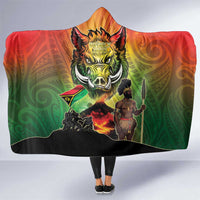 Vanuatu July 30th 1980 Hooded Blanket Happy Independence Day LT05 One Size Reggae - Polynesian Pride