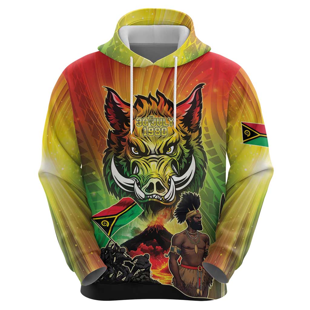 Vanuatu July 30th 1980 Hoodie Happy Independence Day LT05 - Polynesian Pride