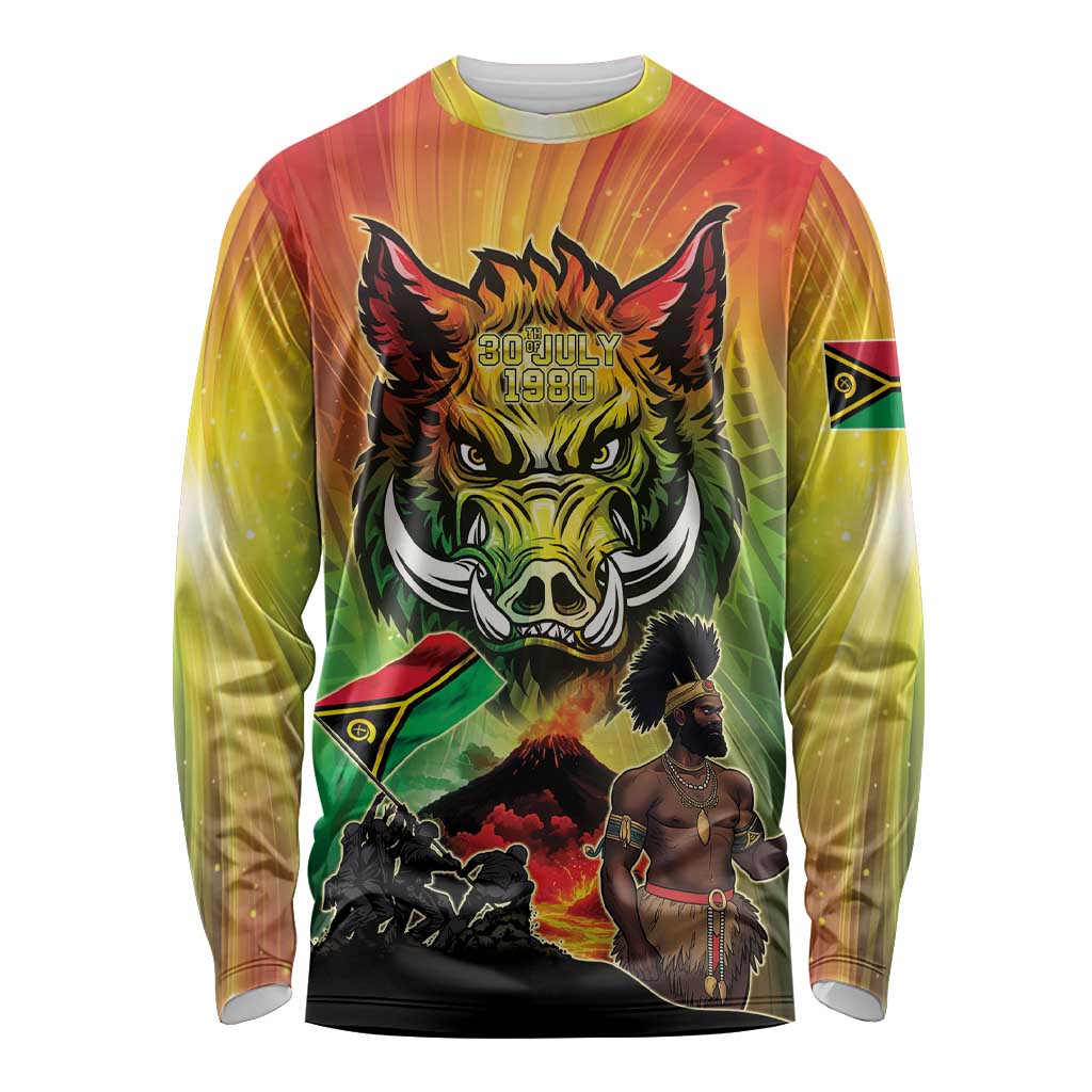 Vanuatu July 30th 1980 Long Sleeve Shirt Happy Independence Day LT05 Unisex Reggae - Polynesian Pride