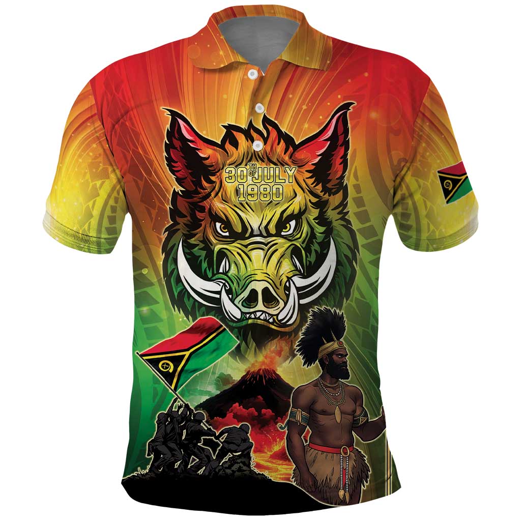 Vanuatu July 30th 1980 Polo Shirt Happy Independence Day LT05 Reggae - Polynesian Pride