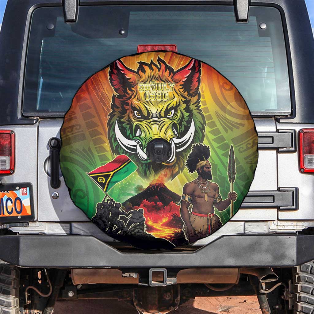 Vanuatu July 30th 1980 Spare Tire Cover Happy Independence Day LT05 Reggae - Polynesian Pride