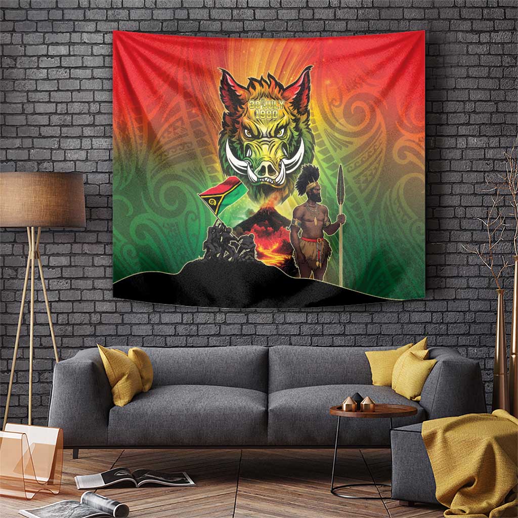 Vanuatu July 30th 1980 Tapestry Happy Independence Day LT05 Reggae - Polynesian Pride