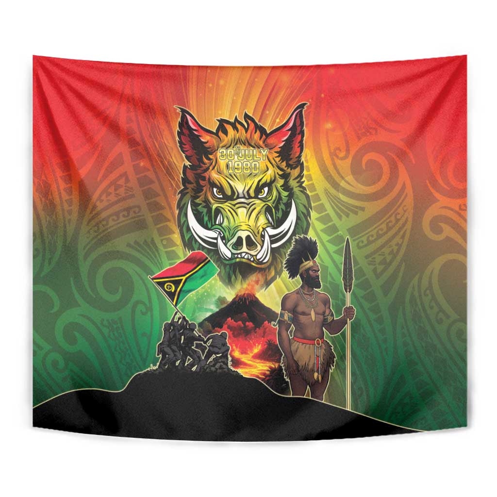 Vanuatu July 30th 1980 Tapestry Happy Independence Day LT05 - Polynesian Pride