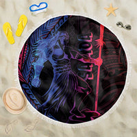 Samoan Pride Beach Blanket The Tui Manua LT05 One Size 150cm Black - Polynesian Pride