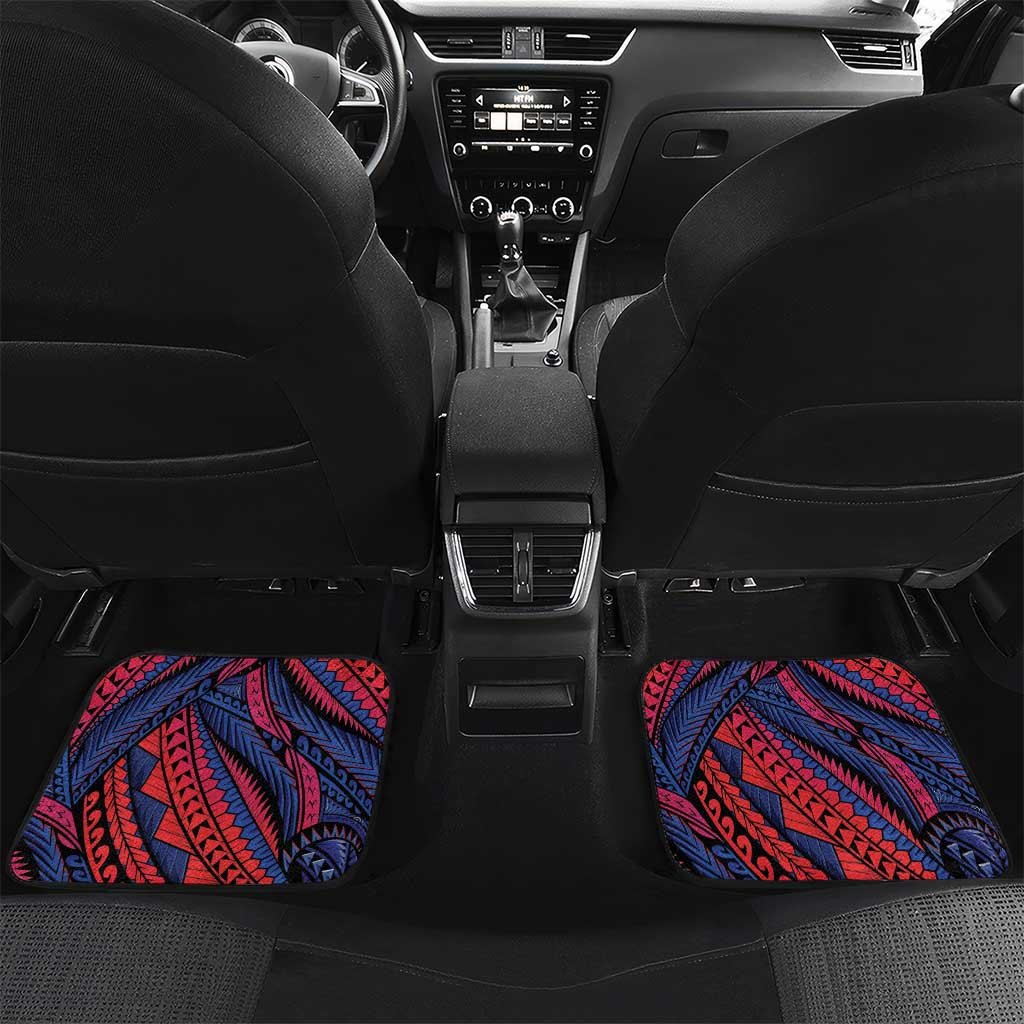 Samoan Pride Car Mats The Tui Manua LT05 Set 2pcs - Back Black - Polynesian Pride