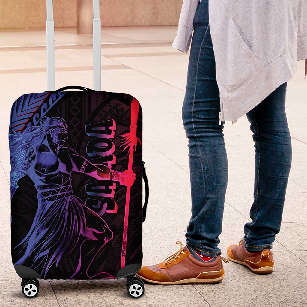 Samoan Pride Luggage Cover The Tui Manua LT05 Black - Polynesian Pride