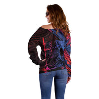 Samoan Pride Off Shoulder Sweater The Tui Manua LT05 - Polynesian Pride