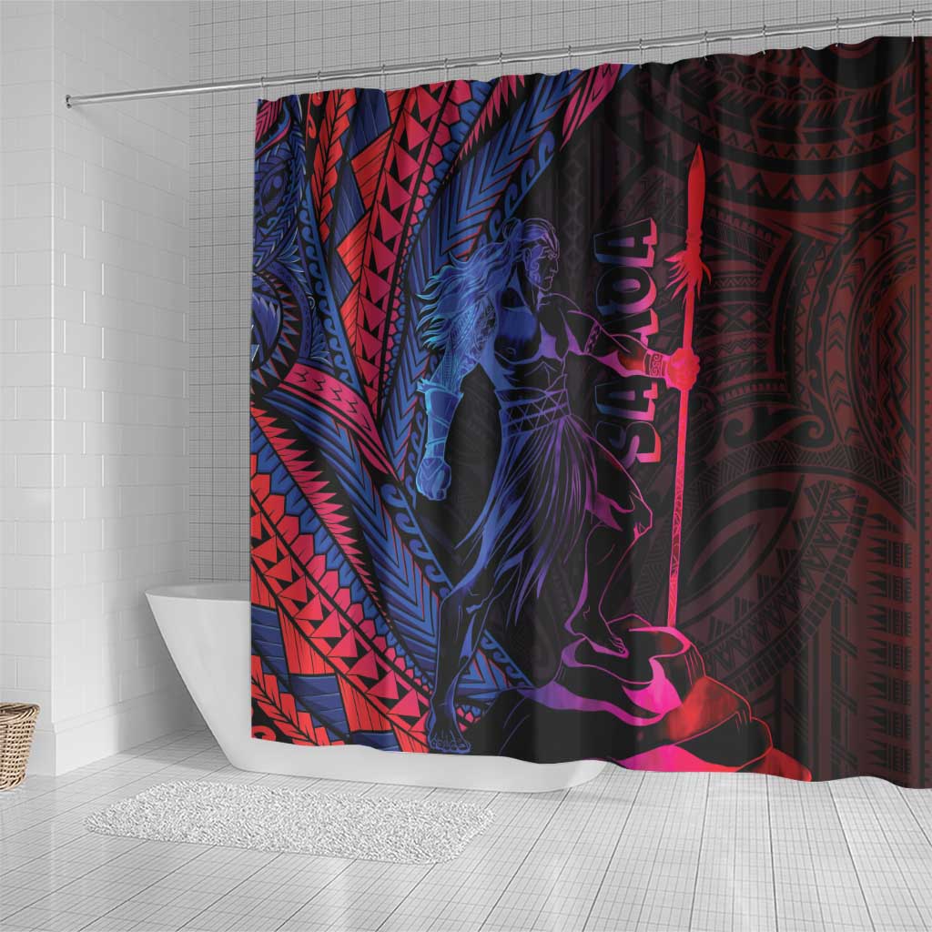 Samoan Pride Shower Curtain The Tui Manua LT05 - Polynesian Pride