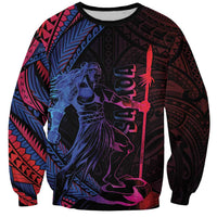 Samoan Pride Sweatshirt The Tui Manua LT05 Unisex Black - Polynesian Pride