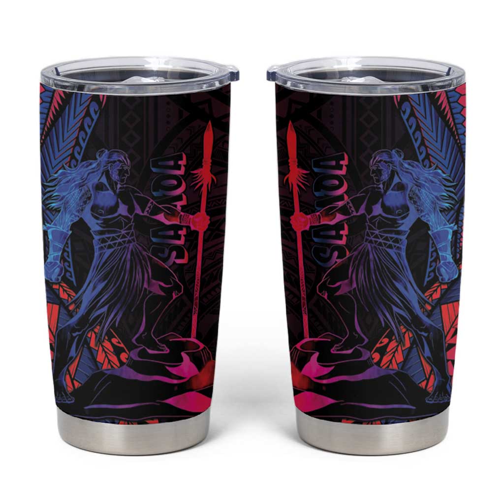 Samoan Pride Tumbler Cup The Tui Manua LT05 Black - Polynesian Pride