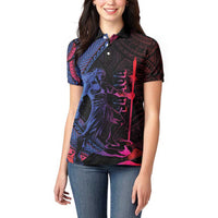 Samoan Pride Women Polo Shirt The Tui Manua LT05 - Polynesian Pride