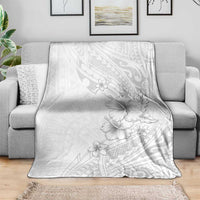 Lotu Tamaiti Samoa Blanket White Sunday Polynesian Tribal Pattern Elegant Style LT05 - Polynesian Pride