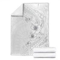 Lotu Tamaiti Samoa Blanket White Sunday Polynesian Tribal Pattern Elegant Style LT05 - Polynesian Pride